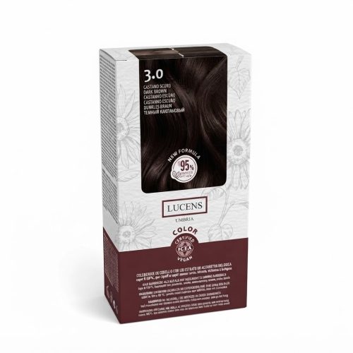 Tinta Capelli Colore Castano Scuro Numero 3.0 New Formula Lucens Umbria