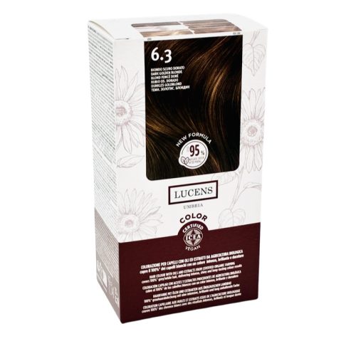 Tinta Capelli Colore Biondo Scuro Dorato Numero 6.3 New Formula Lucens Umbria