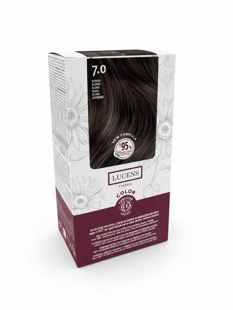 Tinta Capelli Colore Biondo Numero 7.0 New Formula Lucens Umbria