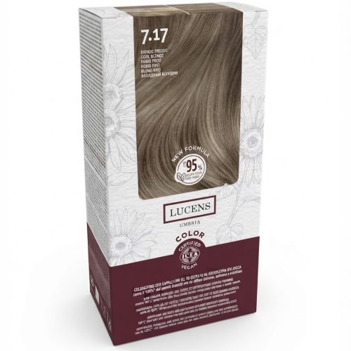 Tinta Capelli Colore Biondo Freddo Numero 7.17 New Formula Lucens Umbria