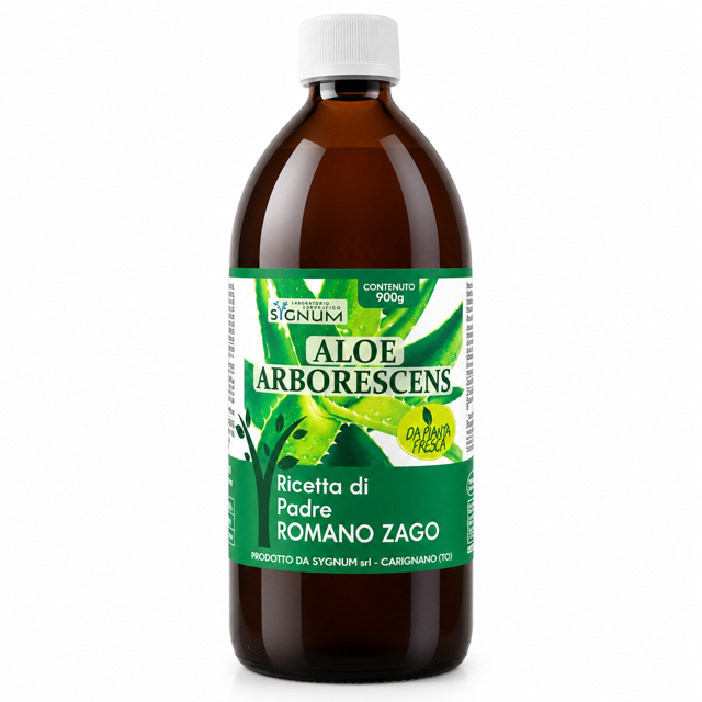 Aloe Arborescens Ricetta di Padre Romano Zago 900 Grammi/750 ml Sygnum
