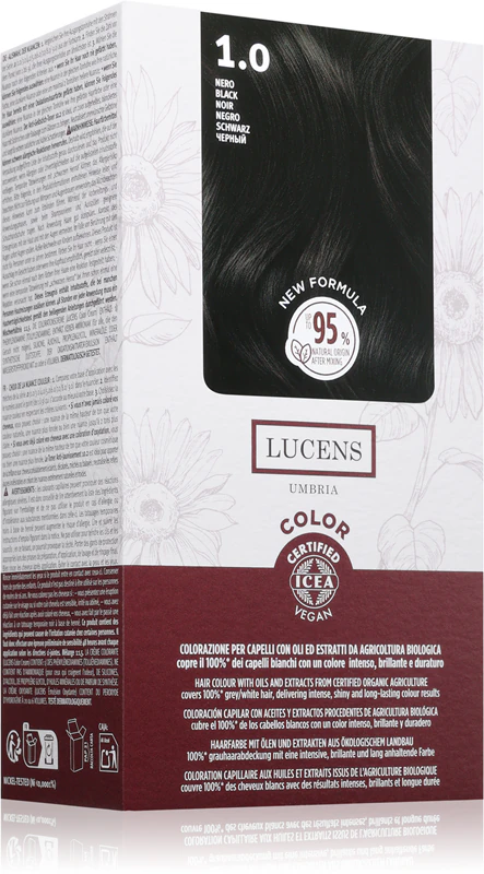 Tinta Capelli Nero Numero 1.0 New Formula Lucens Umbria