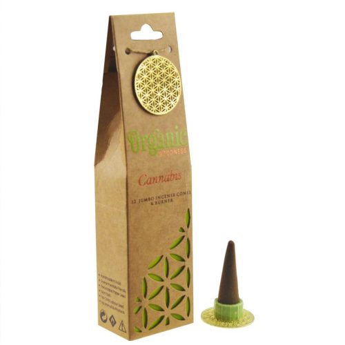 Incenso a Cono con Bruciatore Cannabis 12 coni