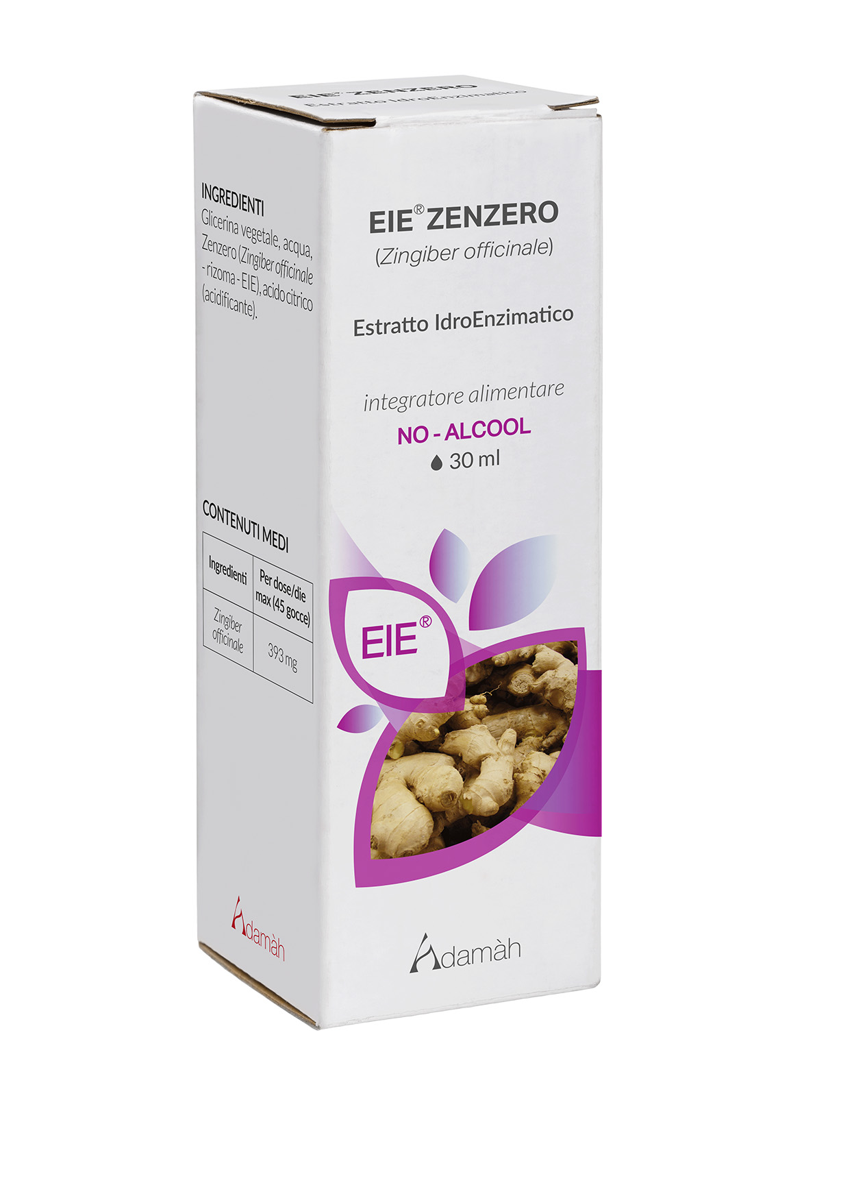 Zenzero Estratto Idroenzimatico 30 ml Adamah