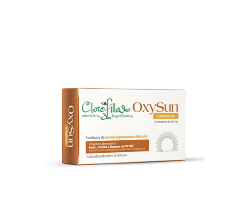 oxysun-compresse-integratore | Clorofilla Erboristeria