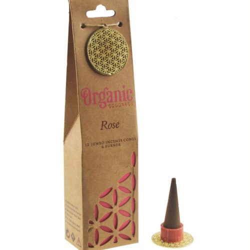 Incenso a Cono con Bruciatore Rose 12 coni
