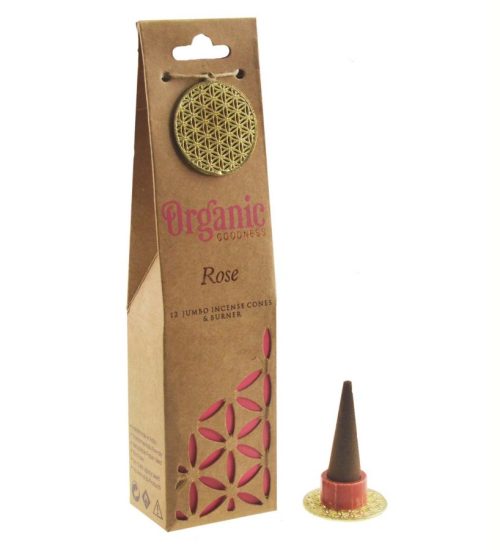 Incenso a Cono con Bruciatore Rose 12 coni