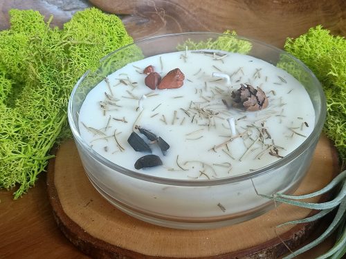 Candela 3 Stoppini Organic Good Kharma Ambra Vaniglia 200 grammi