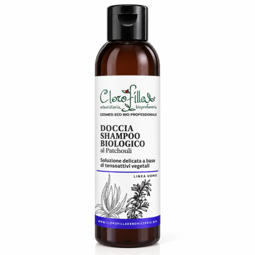 Uomo Doccia Shampoo Biologico al Patchouli 200 ml