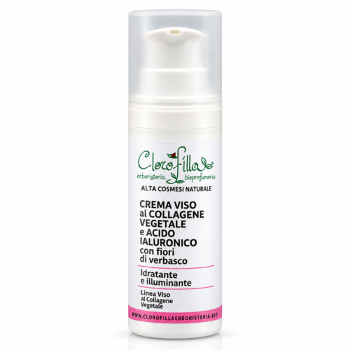 Crema Viso Acido Ialuronico e Collagene Vegetale con Fiori di Verbasco 50 ml