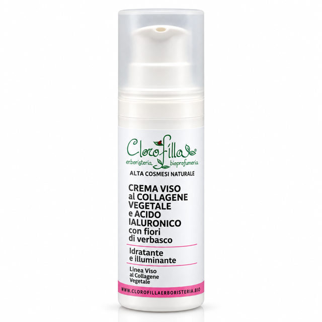 Crema Viso Acido Ialuronico e Collagene Vegetale con Fiori di Verbasco 50 ml