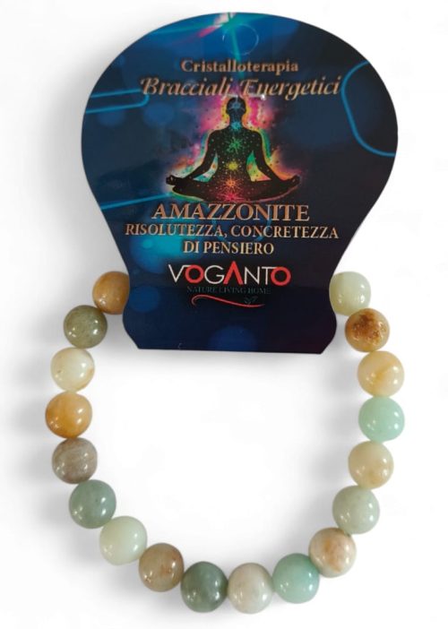 Bracciale Energetico Amazzonite mm.8
