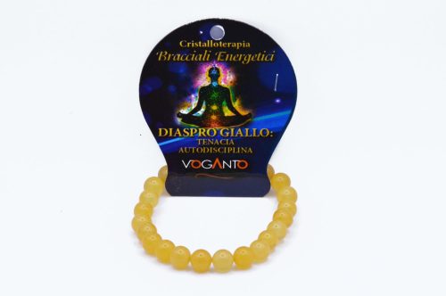 Bracciale Energetico Diaspro Giallo mm.8