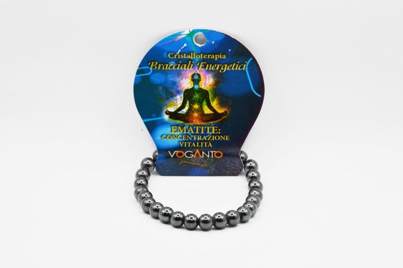 Bracciale Energetico Ematite mm.8