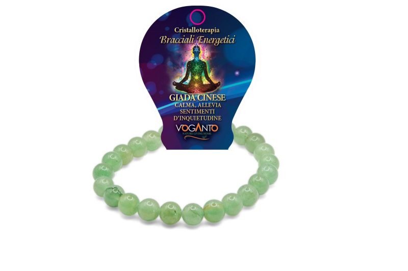 Bracciale Energetico Giada Cinese mm.8