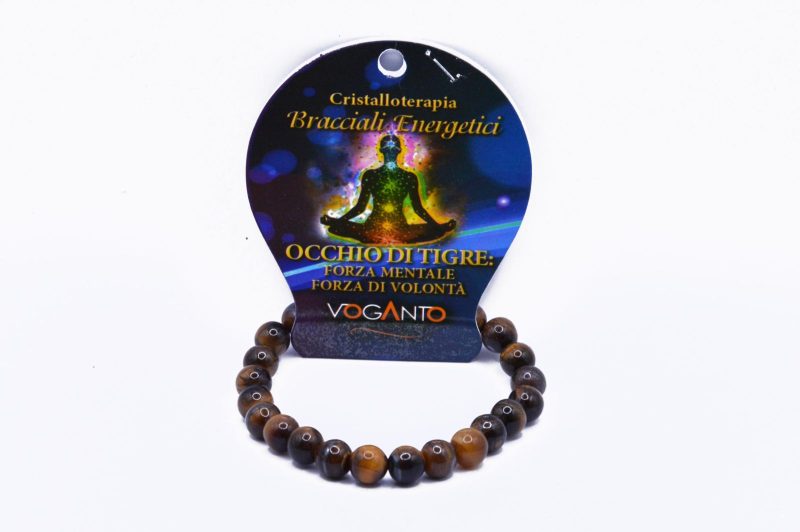 Bracciale Energetico Occhio di Tigre mm.8