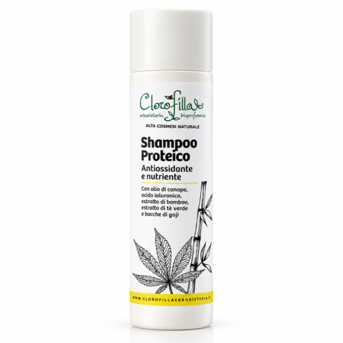 Shampoo Proteico Antiossidante e Nutriente Canapa e Acido Ialuronico 200 ml