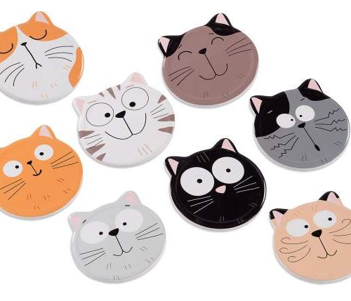 Sottobicchieri Gatto Confezione da 4 pezzi