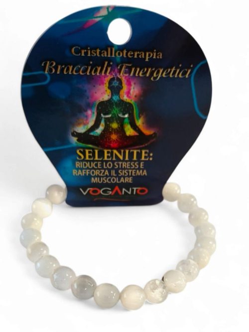 Bracciale Energetico Selenite mm.8