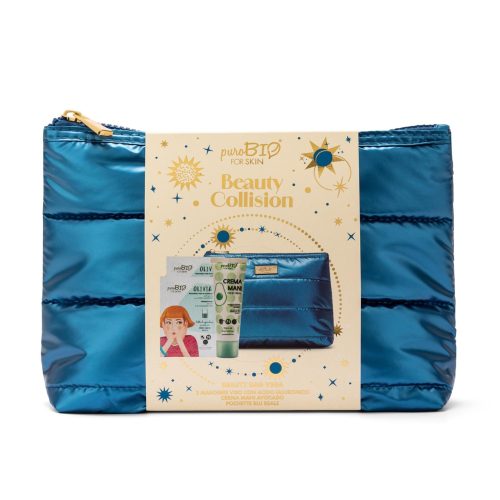 Beauty Bag con 2 Maschere Viso Spirulina + Crema Mani Avocado