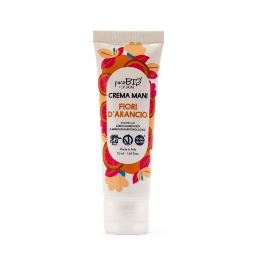 Crema Mani Fiori d'Arancio con Acido Ialuronico e Burro di Karitè 50 ml