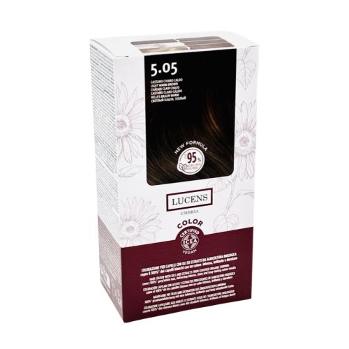 Tinta Capelli Colore Castano Chiaro Caldo Numero 5.05 New Formula Lucens Umbria