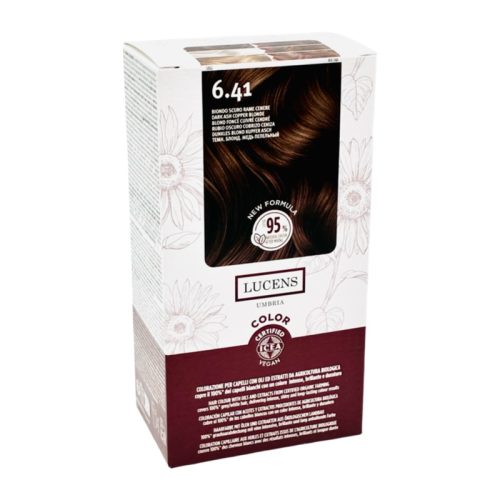Tinta Capelli Colore Biondo Scuro Rame Cenere Numero 6.41 New Formula Lucens Umbria