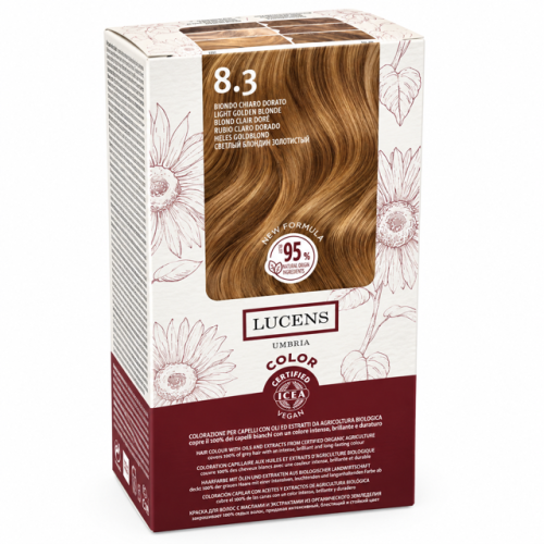 Tinta Capelli Colore Biondo Chiaro Dorato  Numero 8.3 Lucens Umbria