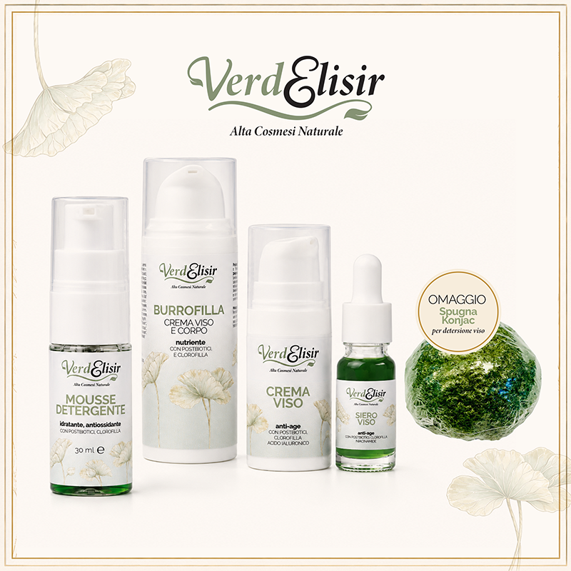 Verdelisir Kit 4 Mini Taglie + Spugna Konjac in omaggio