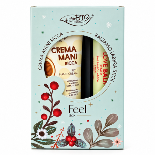 Feel Box Crema Mani Ricca + Lip Balm Colore Neutro